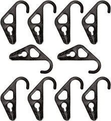The Better Bungee - Adjustable Nylon Hook Ends with Adjustable HD Nylon Hook - 10" OAL, Black - USA Tool & Supply
