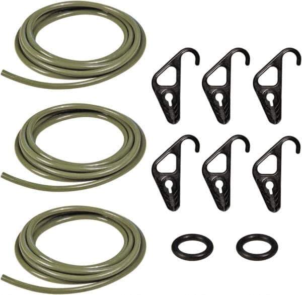 The Better Bungee - Adjustable Cargo Control Kit with S Hook - 10" OAL, Military Green - USA Tool & Supply