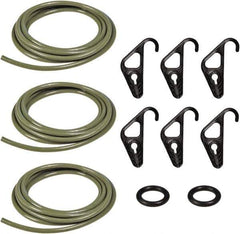 The Better Bungee - Adjustable Cargo Control Kit with S Hook - 10" OAL, Military Green - USA Tool & Supply