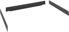 Tennsco - Steel Workbench & Workstation Side and Back Rail Kit - 30" Deep, Use with Tennsco Workbench - USA Tool & Supply
