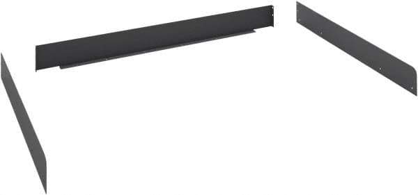 Tennsco - Steel Workbench & Workstation Side and Back Rail Kit - 30" Deep, Use with Tennsco Workbench - USA Tool & Supply