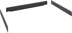 Tennsco - Steel Workbench & Workstation Side and Back Rail Kit - 30" Deep, Use with Tennsco Workbench - USA Tool & Supply