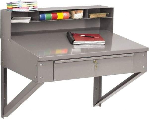 Tennsco - Stationary Shop Desks Type: Foreman's Desk Width (Inch): 34-1/2 - USA Tool & Supply