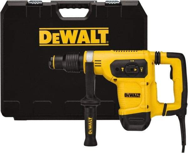 DeWALT - 120 Volt 1" SDS Max Chuck Electric Rotary Hammer - 0 to 3,150 BPM, 0 to 540 RPM, Reversible - USA Tool & Supply