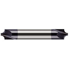 Harvey Tool - Corner Rounding End Mills; Material: Solid Carbide ; Single or Double End: Double ; Radius (Inch): 1/64 ; Radius (Decimal Inch): 0.0150 ; Mill Diameter (Inch): 3/16 ; Mill Diameter (Decimal Inch): 0.1875 - Exact Industrial Supply
