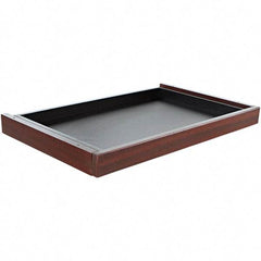 ALERA - Woodgrain Laminate Center Drawer Desk - 24-1/2" Wide x 15" Deep x 2" High, Mahogany - USA Tool & Supply