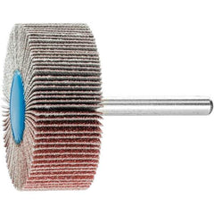 PFERD - 2" Diam x 3/4" Face Width, Aluminum Oxide Coated Mounted Flap Wheel - 1/4" Shank Mount, 80 Grit, 23,000 Max RPM - USA Tool & Supply