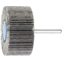 PFERD - 2" Diam x 1" Face Width, Silicon Carbide Coated Mounted Flap Wheel - 1/4" Shank Mount, 120 Grit, 23,000 Max RPM - USA Tool & Supply