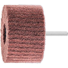 PFERD - 3" Diam x 2" Face Width, Aluminum Oxide Nonwoven Mounted Flap Wheel - 1/4" Shank Mount, 280 Grit, 7,500 Max RPM - USA Tool & Supply