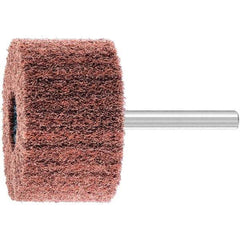 PFERD - 2" Diam x 1-1/4" Face Width, Aluminum Oxide Nonwoven Mounted Flap Wheel - 1/4" Shank Mount, 280 Grit, 12,000 Max RPM - USA Tool & Supply