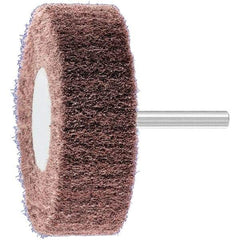 PFERD - 3" Diam x 1" Face Width, Aluminum Oxide Nonwoven Mounted Flap Wheel - 1/4" Shank Mount, 280 Grit, 7,500 Max RPM - USA Tool & Supply