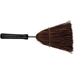 PFERD - 9-3/4" OAL Corn Bristle Whisk Broom - 6" Long Wood Handle, 3" Bristle Length, 4-1/2" Wide - USA Tool & Supply