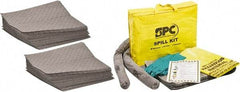 Brady SPC Sorbents - 26 Gal Capacity per Package, Universal Pad - 19" Long x 15" Wide, Gray, Polypropylene - USA Tool & Supply