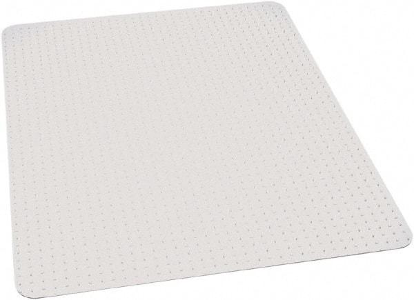 Ability One - 60" Long x 60" Wide, Chair Mat - Rectangular, Beveled Edge Style - USA Tool & Supply