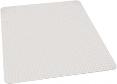 Ability One - 60" Long x 60" Wide, Chair Mat - Rectangular, Beveled Edge Style - USA Tool & Supply