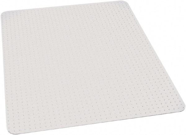 Ability One - 60" Long x 46" Wide, Chair Mat - Rectangular, Beveled Edge Style - USA Tool & Supply