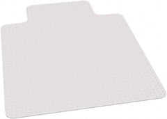 Ability One - 53" Long x 45" Wide, Chair Mat - Rectangular, Beveled Edge Style - USA Tool & Supply