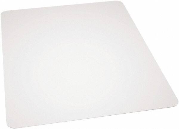 Ability One - 60" Long x 46" Wide, Chair Mat - Rectangular, Beveled Edge Style - USA Tool & Supply