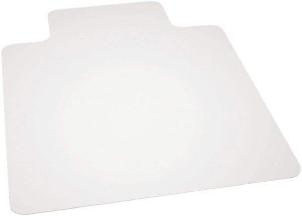 Ability One - 53" Long x 45" Wide, Chair Mat - Rectangular, Beveled Edge Style - USA Tool & Supply