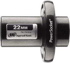 Ingersoll-Rand - 1/2" Drive 22mm Standard Magnetic Nonsparking Universal Impact Socket - 6 Points, 3-1/10" OAL - USA Tool & Supply