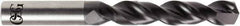 OSG - 5/16" 140° Solid Carbide Jobber Drill - Diamond Finish, Right Hand Cut, Spiral Flute, Straight Shank, 4" OAL - USA Tool & Supply