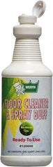 Werth Sanitary Supply - 1 Qt Plastic Bottle Floor Cleaner/Spray Buff - Use on All Types of Flooring - USA Tool & Supply
