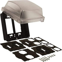 Hubbell-Raco - Electrical Outlet Box Steel Cover - Includes Gasket & Mounting Hardware - USA Tool & Supply