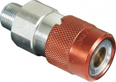 TK Simplex - 3/8 NPTF Hydraulic Hose Male Flush Face Coupler - 10,000 psi - USA Tool & Supply