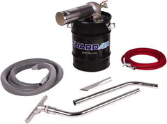 Guardair - 10 Gal Steel Tank, Air Powered Wet/Dry Vacuum - 10 Peak hp, 20' Hose Fitting, Cordless, Cartridge Filter - USA Tool & Supply