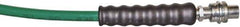 TK Simplex - 1/4" Inside Diam x 3/8 NPT 6' Hydraulic Pump Hose - 10,000 psi, C213 Opposite End, Thermoplastic - USA Tool & Supply