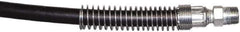 TK Simplex - 1/4" Inside Diam x 3/8 NPT 6' Hydraulic Pump Hose - 10,000 psi, 3/8 NPTF Male Opposite End, Rubber - USA Tool & Supply