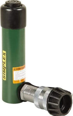 TK Simplex - 3-1/8" Stroke, 5 Ton Portable Hydraulic Single Acting Cylinder - 0.99 Sq In Effective Area, 2.98 Cu In Oil Capacity, 6.52 to 9.65" High, 1" Cyl Bore Diam, 1-1/8" Plunger Diam, 10,000 Max psi - USA Tool & Supply