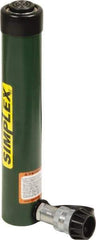 TK Simplex - 10" Stroke, 10 Ton Portable Hydraulic Single Acting Cylinder - 2.24 Sq In Effective Area, 22.65 Cu In Oil Capacity, 13.78 to 23.78" High, 1.5" Cyl Bore Diam, 1.69" Plunger Diam, 10,000 Max psi - USA Tool & Supply