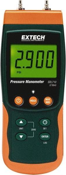 Extech - Differential Pressure Gauges & Switches Type: Differential Pressure Manometer Maximum Pressure (psi): 2.90 - USA Tool & Supply