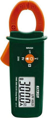 Extech - MA145, CAT III, Digital True RMS Clamp Meter with 0.8" Clamp On Jaws - 300 AC/DC Amps, Measures Current - USA Tool & Supply