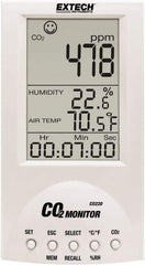 Extech - Natural Gas, Carbon Monoxide & Refrigerant Detectors Type: CO2 Detector Function: Carbon Dioxide Monitor - USA Tool & Supply