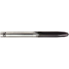 OSG - #30, 0.129", 120° Point, Solid Carbide Straight Flute Drill Bit - USA Tool & Supply