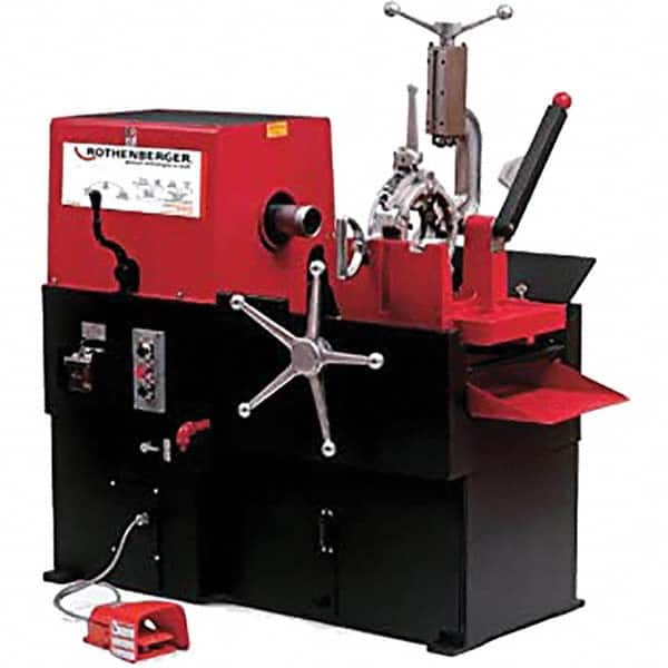 Rothenberger - Pipe Threading Machines Maximum Pipe Size Capacity (Inch): 4 Minimum Pipe Size Capacity (Inch): 1/2 - USA Tool & Supply