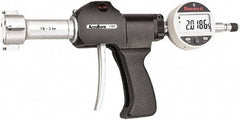 Starrett - Electronic Bore Gages Type: Pistol Grip Electronic Bore Gage Minimum Measurement (Decimal Inch): 1.3750 - USA Tool & Supply