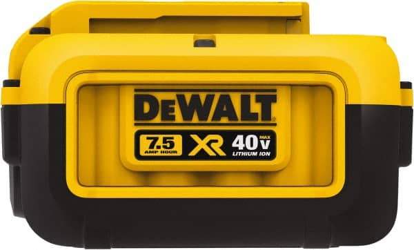 DeWALT - 40 Volt Lithium-Ion Power Tool Battery - 7.5 Ahr Capacity, 170 min Charge Time, Series 40V Max - USA Tool & Supply