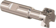 Seco - 25mm Cutting Diam 10.91mm Cutting Width, 4 Cutter Inserts, 16mm Shank Diam, Indexable T-Slot Cutter - Insert Style SPMX 07.., 80mm OAL, 2 Flutes - USA Tool & Supply