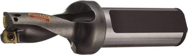 Sandvik Coromant - 1.498" Max Drill Depth, 2xD, 0.687" Diam, Indexable Insert Drill - 2 Inserts, 1" Shank Diam, Flange Shank - USA Tool & Supply