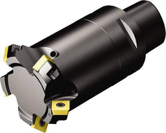 Sandvik Coromant - 50.5mm Cut Diam, 50mm Arbor Hole, 5.47mm Max Depth of Cut, 45° Indexable Chamfer & Angle Face Mill - 6 Inserts, 495-09T3M-XL Insert, Right Hand Cut, Through Coolant, Series CoroMill 495 - USA Tool & Supply