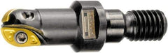 Sandvik Coromant - 1/2" Cut Diam, 0.444" Max Depth of Cut, 12.8mm Shank Diam, 1.5945" OAL, Indexable Ball Nose End Mill - 23mm Head Length, M8 Modular Connection, RA216.. T Toolholder, RA216-13 02 Insert - USA Tool & Supply