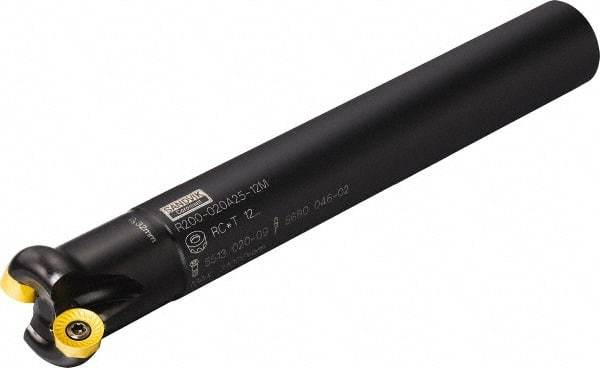 Sandvik Coromant - 3 Inserts, 0.7874" Cutter Diam, 0.2362" Max Depth of Cut, Indexable High-Feed Face Mill - 7.4803" High, R200..Axx Toolholder, RCKT 12 04 M0 Inserts, Series CoroMill 200 - USA Tool & Supply