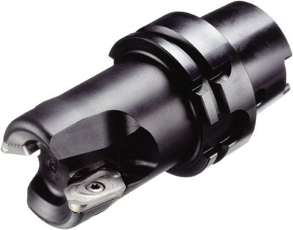 Sandvik Coromant - 3 Inserts, 32mm Cut Diam, 63mm Arbor Diam, 12mm Max Depth of Cut, Indexable Square-Shoulder Face Mill - 90° Lead Angle, 92mm High, R790-1604.. Insert Compatibility, Through Coolant, Series CoroMill 790 - USA Tool & Supply