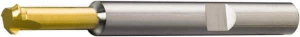 Sandvik Coromant - 326-CH Grade 1025 Carbide Chamfer Milling Tip Insert - TiCN/TiN Finish, 3 Flutes, 7.8mm Cutting Diam, 1.2mm Depth of Cut, 0° Helix - USA Tool & Supply