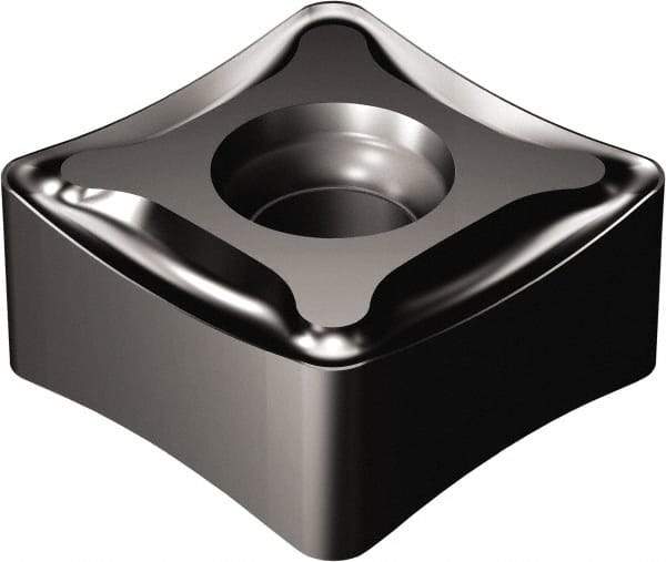 Sandvik Coromant - N331.1D136508 PM Grade 3040 Carbide Milling Insert - TiCN/Al2O3 Finish, 6.55mm Thick, 13mm Inscribed Circle, 0.8mm Corner Radius - USA Tool & Supply