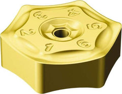 Sandvik Coromant - HNMF090516 KH Grade 1020 Carbide Milling Insert - TiAlN Finish, 5.56mm Thick, 16.2mm Inscribed Circle, 1.6mm Corner Radius - USA Tool & Supply