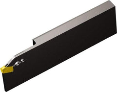 Sandvik Coromant - 1.2559" Blade Height, 0.3248" Blade Width, 4.3307" OAL, Right Hand Cut, Single End Indexable Cut-Off Blade - 33mm Max Depth of Cut, QD-LR..C..A Blade, CoroCut QD Series - USA Tool & Supply
